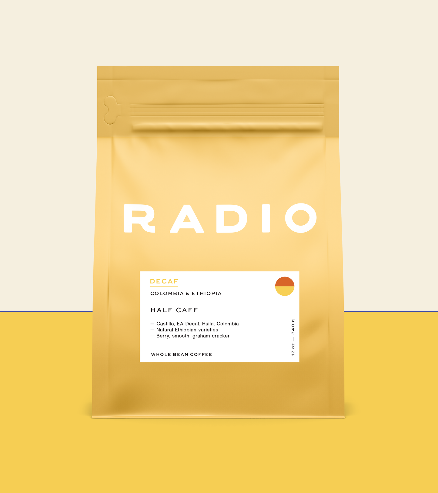 Half Caff whole bean coffee