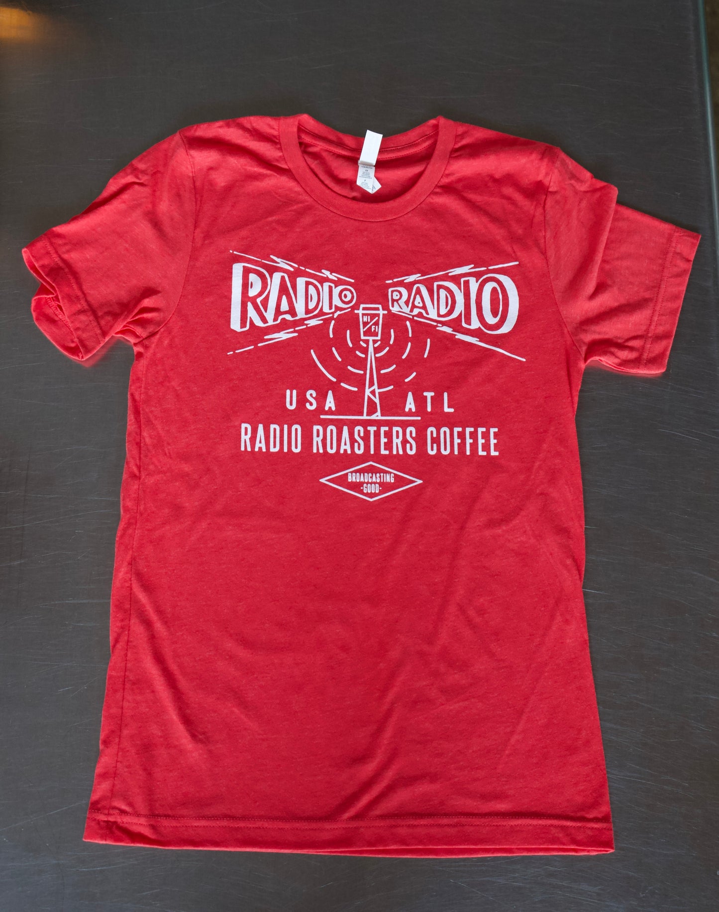 Radio Antenna Red Tee