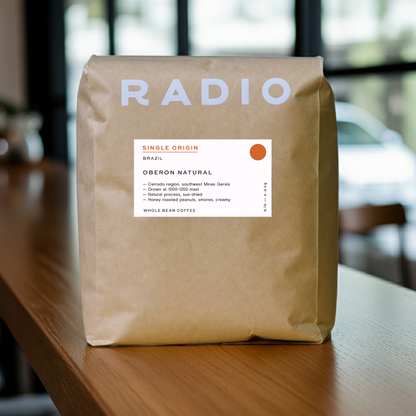 Brazil whole bean coffee natural single origin