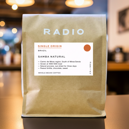 Brazil natural single origin whole bean coffee